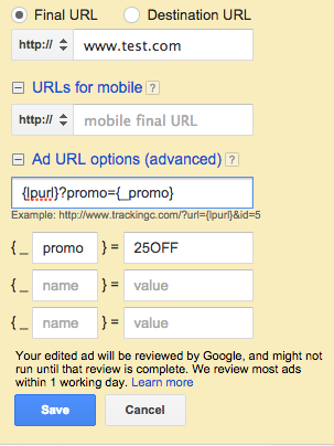 Adwords Upgraded URLs Launch